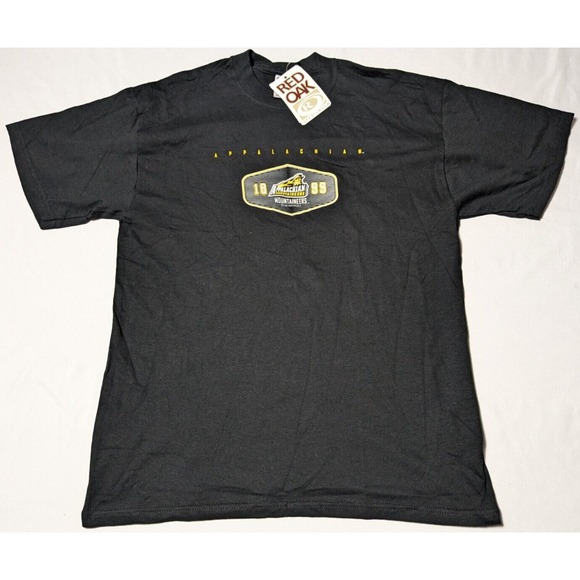 Red Oak Sportswear Other - APPALACHIAN‎ MOUNTAINEERS RED OAK SPORTSWEAR Men Large Black Team T-Shirt NEW
